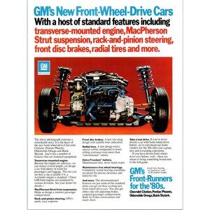 1979 GM General Motors Front Runners Wheel Drive Vintage Print Ad 70s Wall Art